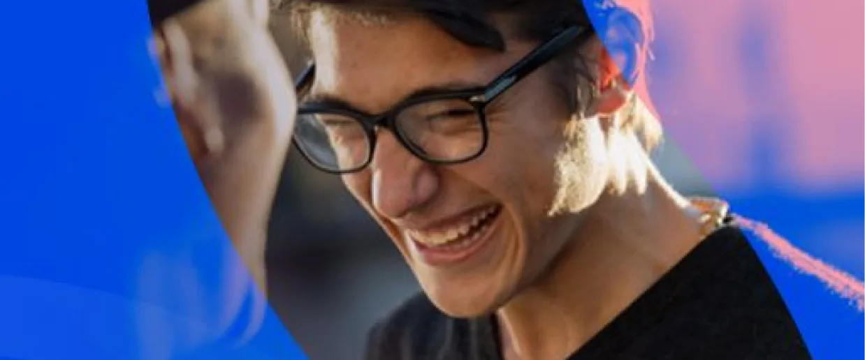 Student with glasses